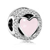 Wholesale Metal Electroplated Totem Pink Dripping Heart Popcorn Beaded Bracelet And Necklace Accessories