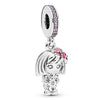 Wholesale Metal Electroplated Totem Pink Dripping Heart Popcorn Beaded Bracelet And Necklace Accessories