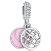 Wholesale Metal Electroplated Totem Pink Dripping Heart Popcorn Beaded Bracelet And Necklace Accessories