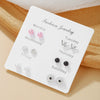 Wholesale Metal Elegant Pearl Bow Love Heart Dripping Oil Earring Set