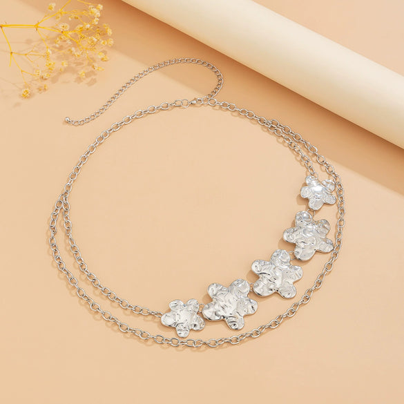 Wholesale Metal Exaggerated Love Starfish Waist Chain For Female Punk Style