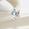 Wholesale Metal Fashion Animal Zodiac Heart Ice Cream Kitten Zircon Electroplated Women's Cartilage Piercing Ear Bone Nail
