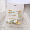 Wholesale Metal Female Hairpin Duckbill Clip Side Clip With Conch Starfish Shell Design Electroplated Hair Accessories