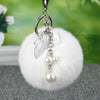 Wholesale Metal Flower Keychain Pendant For Female Plush And Cute Design