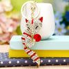 Wholesale Metal Fox Key Chain And Bag Pendant With Rhinestones Creative Design For Women