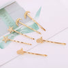 Wholesale Metal Frosted Star Moon Peach Heart Electroplated Women's Side Clip Bangs Clip