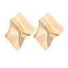 Wholesale Metal Geometric Asymmetrical Exaggerated Stylish Women's Earrings With Electroplating