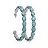 Wholesale Metal Geometric Cshaped Turquoise Earrings With Electroplating