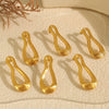 Wholesale Metal Geometric Earrings 316L Stainless Steel Electroplating Musical Note Design For Women