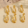 Wholesale Metal Geometric Earrings 316L Stainless Steel Electroplating Musical Note Design For Women