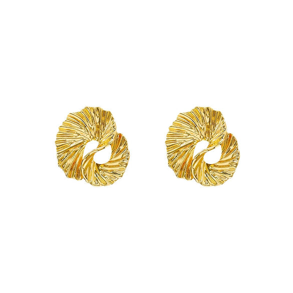 Wholesale Metal Geometric Exaggerated Stylish Electroplated Women's Earrings