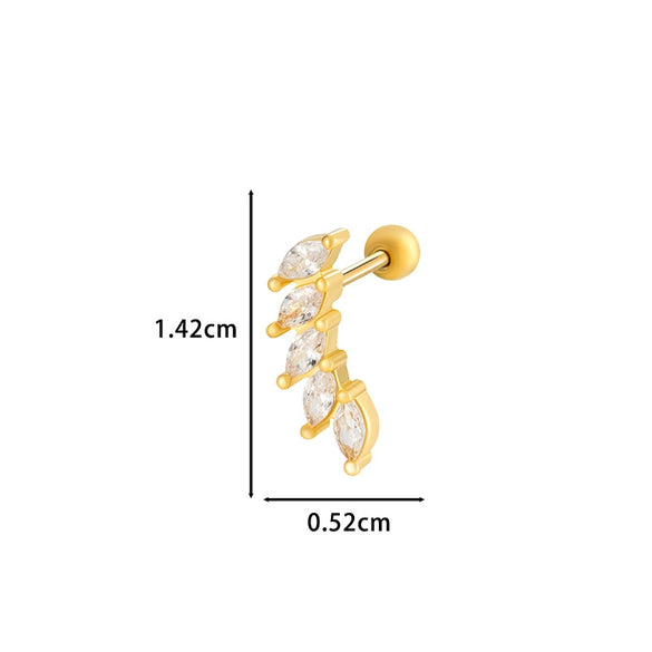 Wholesale Metal Geometric Flower Pendant Earrings With Electroplating For Women
