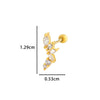 Wholesale Metal Geometric Flower Pendant Earrings With Electroplating For Women