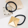 Wholesale Metal Geometric High Elasticity Electroplated Lady Hair Rope Hair Accessories
