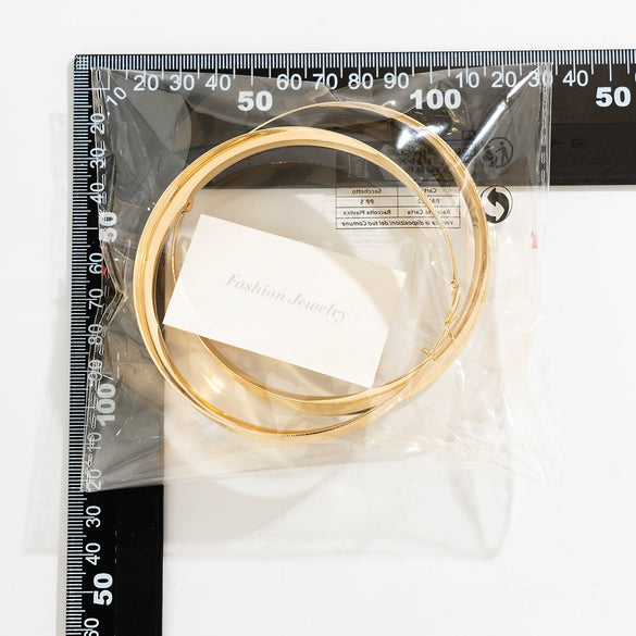 Wholesale Metal Geometric Hollow Electroplated Women's Fashion Big Circle Earrings