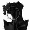 Wholesale Metal Geometric Hollow Exaggerated Women's Earrings With Electroplating