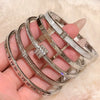 Wholesale Metal Geometric Inlaid Zircon Bracelet Light Luxury Jewelry