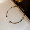 Wholesale Metal Geometric Inlaid Zircon Bracelet Light Luxury Jewelry