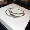 Wholesale Metal Geometric Inlaid Zircon Bracelet Light Luxury Jewelry