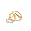 Wholesale Metal Geometric Irregular Hollow Joint Ring With Electroplating For Women Ins Style