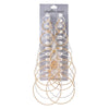 Wholesale Metal Geometric Large Hoop Earrings Set Electroplated