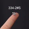 Wholesale Metal Geometric Natural Style Electroplated Stainless Steel Puncture Earrings