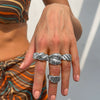 Wholesale Metal Geometric Open Ring With Electroplating For Women Ins Style