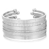 Wholesale Metal Geometric Open Stacked Bracelets Electroplated Unisex Retro Style