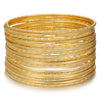 Wholesale Metal Geometric Open Stacked Bracelets Electroplated Unisex Retro Style