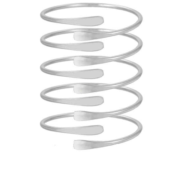 Wholesale Metal Geometric Open Stacked Bracelets Electroplated Unisex Retro Style