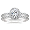 Wholesale Metal Geometric Oval Women's Highend Fashion Ring Copper Electroplated With Zirconia