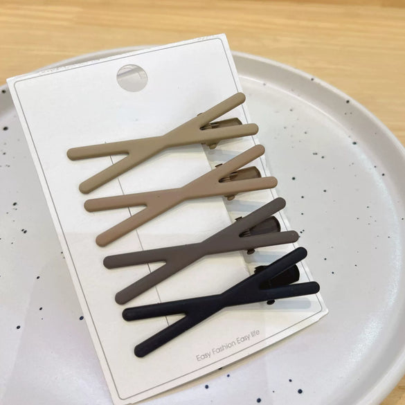 Wholesale Metal Geometric Painting Women's Candy Color Duckbill Hair Clip
