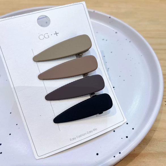 Wholesale Metal Geometric Painting Women's Candy Color Duckbill Hair Clip
