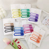 Wholesale Metal Geometric Painting Women's Candy Color Duckbill Hair Clip