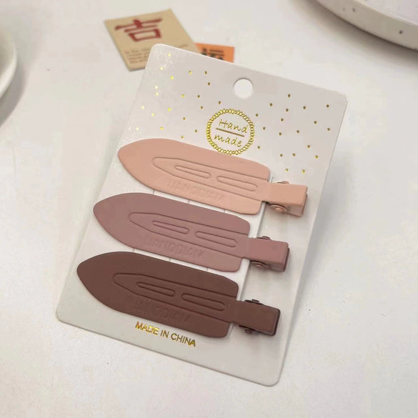 Wholesale Metal Geometric Painting Women's Candy Color Duckbill Hair Clip