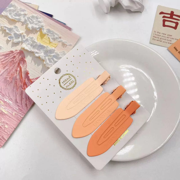 Wholesale Metal Geometric Painting Women's Candy Color Duckbill Hair Clip
