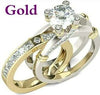 Wholesale Metal Geometric Ring Set With Electroplating For Women