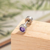 Wholesale Metal Geometric Round Cochlear Ear Bone Nail With Zircon Inlaid For Unisex Fashion Style Zirconia Processing