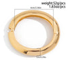 Wholesale Metal Geometric Spring Buckle Bracelet For Women Electroplated