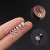 Wholesale Metal Geometric Style Electroplated Stainless Steel Screw Ball Ear Nails For Women