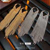 Wholesale Metal Geometric Tassel Long Earrings For Women Fashion Electroplated Light Luxury Highend Ear Accessories