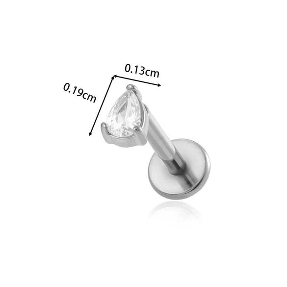 Wholesale Metal Geometric Zircon And Diamond Set Ear And Lip Piercing Nails