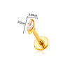 Wholesale Metal Geometric Zircon And Diamond Set Ear And Lip Piercing Nails