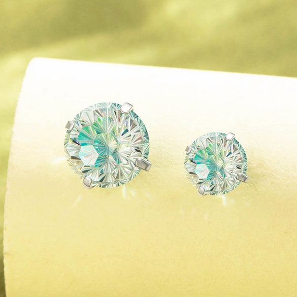 Wholesale Metal Geometric Zirconia Retro Style Earring