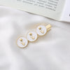 Wholesale Metal Gold Inlaid Rose Duckbill Clip Hair Accessories For Girls Retro Elegant Fashion Ol Style