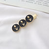 Wholesale Metal Gold Inlaid Rose Duckbill Clip Hair Accessories For Girls Retro Elegant Fashion Ol Style