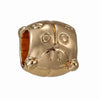 Wholesale Metal Gold Plated Hollow Heartshaped Diamond Beads With Totem Pattern String Decoration For Women