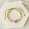 Wholesale Metal Goldplated Geometric Handwoven Beaded Bracelet For Women
