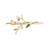 Wholesale Metal Hair Accessories Clip With Original Design And Plants And Flowers Style Electroplated