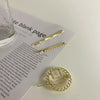 Wholesale Metal Hairpin Geometric Smiley Face Electroplated For Girls